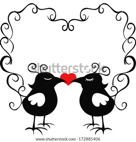 ornamental loving birds