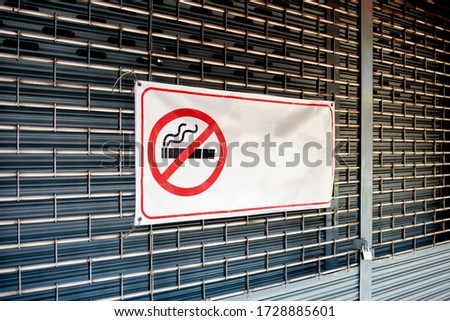 Don't smoke sign background, stop