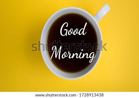 Good Morning Coffee Cup Image
