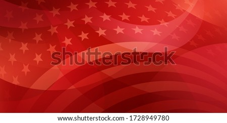 USA independence day abstract background with elements of the american flag in red colors Royalty-Free Stock Photo #1728949780