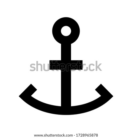 anchor icon or logo isolated sign symbol vector illustration - high quality black style vector icons
