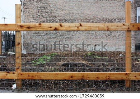 Outdoor Fence urban garden cityscape