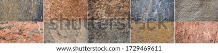 texture collection of cracked stone backgrounds