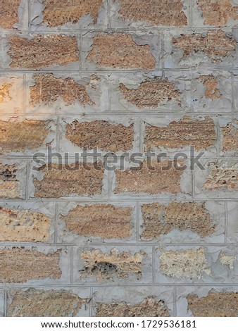 Old stone texture. Fragment of brick wall texture