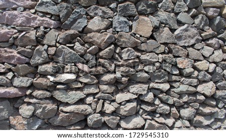 Rock wall pattern for background. Stones wall texture.