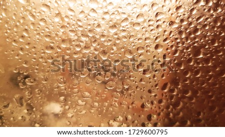 Water drops on a shower screen