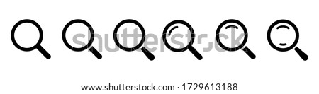 Magnifying glass loupe. Vector isolated icon. Search icon vector. Magnifier loupe sign. EPS 10 Royalty-Free Stock Photo #1729613188