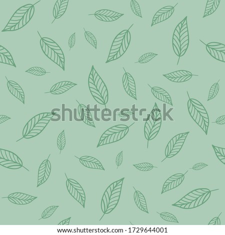 Seamless floral pattern Vector flower leaves  background  for cover cases fabric interior decor