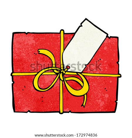 cartoon wrapped present