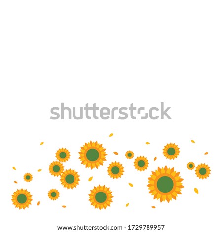 Sunflower background vector illustration design