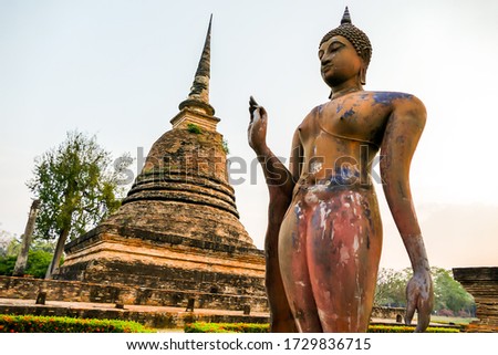 buddha statue in thailand, digital photo picture as a background
