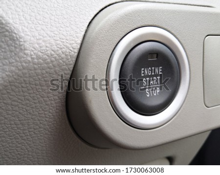 Engine push start button black