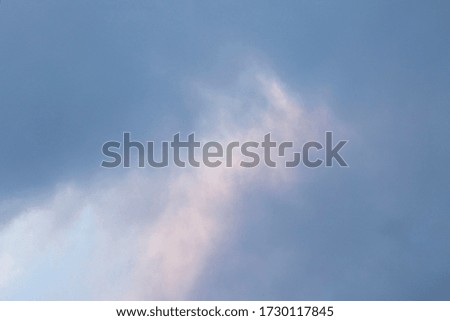A beautiful sunset sky. Background and texture of thick clouds.