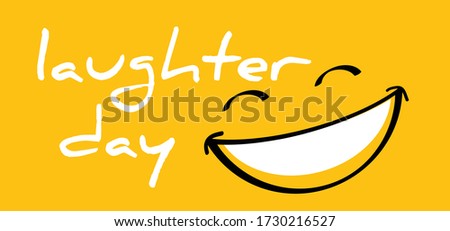 Happy world laughter day, smiling National big happiness Fun thoughts emoji face emotion. Smile lip symbol Smiling lips, mouth,  tongue Funny teeth Vector laugh cartoon pattern Lol laughing haha Royalty-Free Stock Photo #1730216527