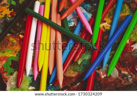 colorful pencils for children drawing