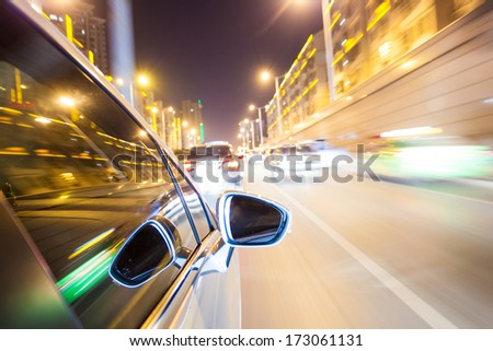 night drive blussed in motion