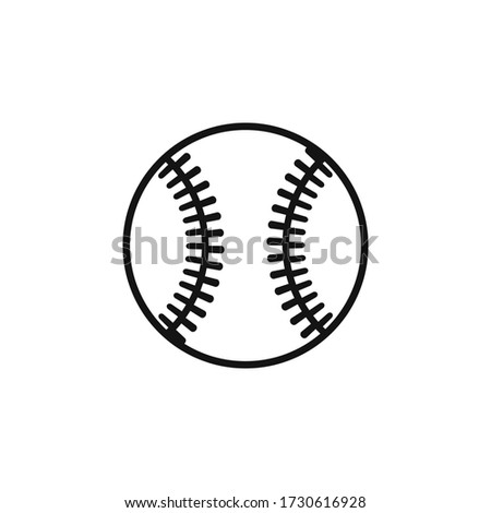 Baseball icon flat vector design