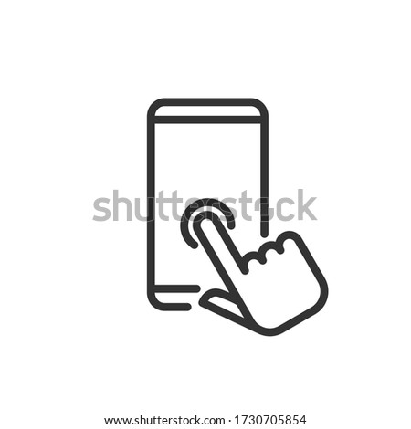 Application line icon. Vector Illustration. Royalty-Free Stock Photo #1730705854