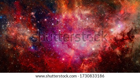 Galactic background. Elements of this image furnished by NASA. Royalty-Free Stock Photo #1730833186