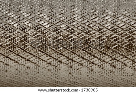 grooved metal surface