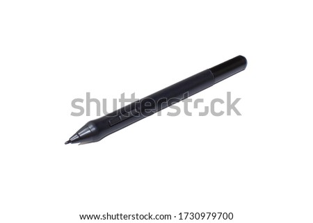 isolated mouse pen for tablet on white background with shadow for design compostion