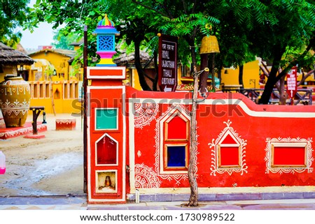 Indian village Jaipur, Rahasthan, India