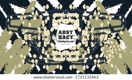 Abstract background illustration. Colorful lines, spots, dots and paint strokes. Decorative symmetric wallpaper, backdrop. Hand drawn texture, decor elements and shapes. Eps10 vector.