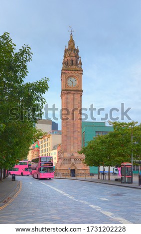 Albert Memorial Clock tower in Belfast - Northern Ireland