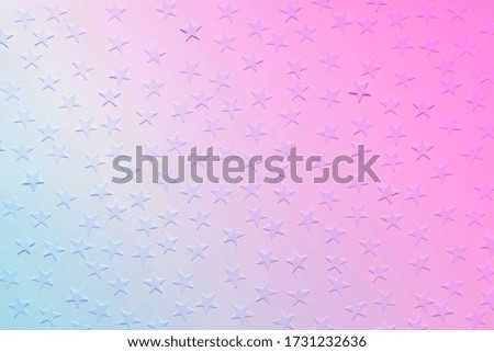 white stars on gradient pink to turquoise background wallpaper copy space