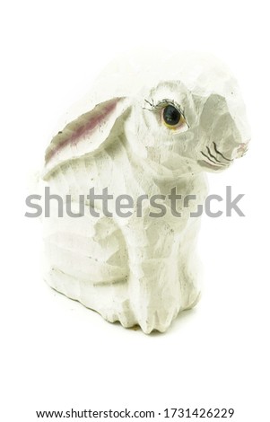 Isolated photo of a rabbit doll
