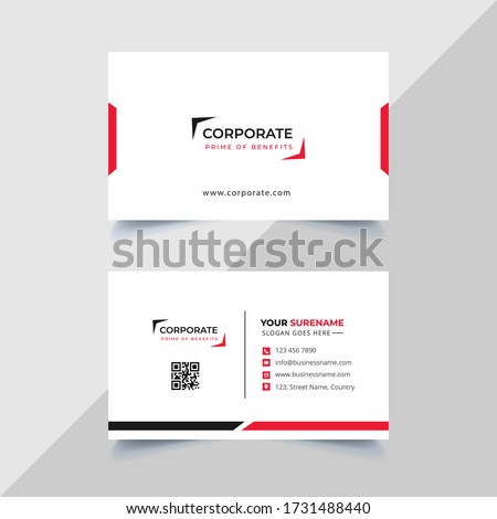 Vector Business cards and Modern Creative and Clean template. simple minimal Business Card layout design. Royalty-Free Stock Photo #1731488440