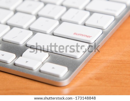 Keyboard with dedicated "Summer" button