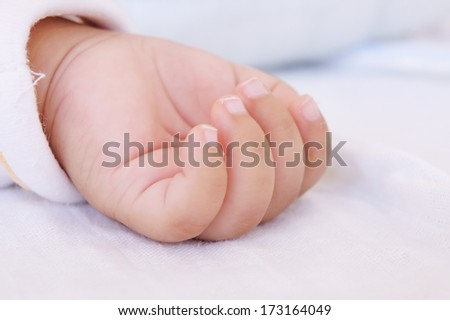 Hand of a baby