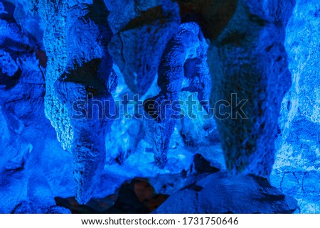 Beautiful colourful cave Xtacumbilxunaan, Campeche, Mexico