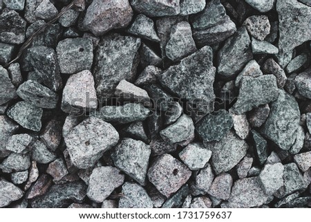 background from rubble, background from stones. abstraction, gray background