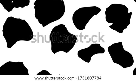 Black Animal Splash. Dirty Spray Vector Dirt. Giraffe Stain Blob. Giraffe Texture Isolated Dog. White Dirty Ink. Seamless Cat Texture Vector Drop. Seamless Cow Background. Dalmatian Spray Pattern.