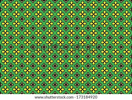 Abstract Geometric Flower Pattern. Vector