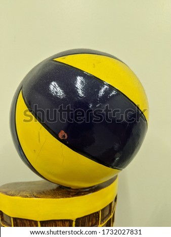 a volley ball in a white background