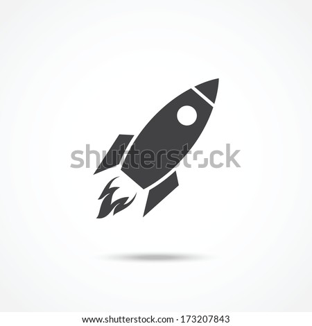 Rocket icon Royalty-Free Stock Photo #173207843