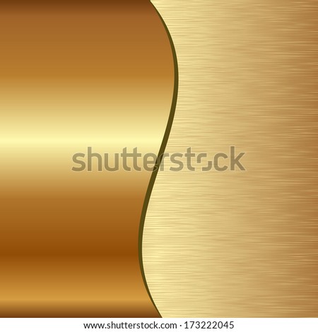 golden background divided into two - scratched and polished