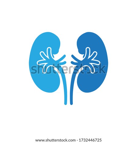 kidney logo vector silhouette black and white