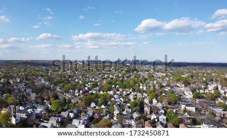 Boston skyline from Roslindale MA