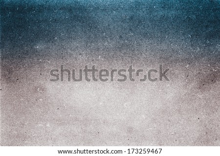 Abstract Designed grunge paper texture. Summer beach recycled paper textured background with film grain. Highly detailed frame. Royalty-Free Stock Photo #173259467