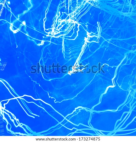 Lightning electricity background concept in blue
