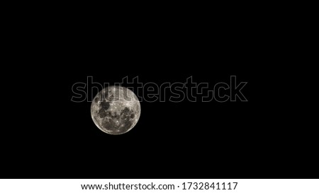 Full Moon in Rosario, Santa Fe, Argentina