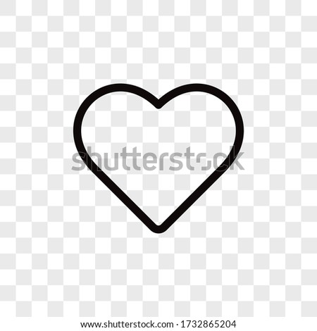 Heart icon vector. Simple heart sign
