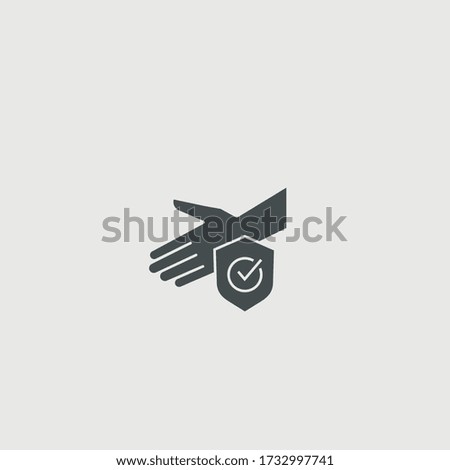 Clean hands vector icon illustration sign