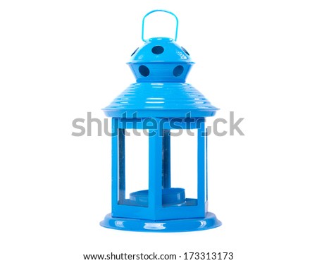Beautiful blue candlestick