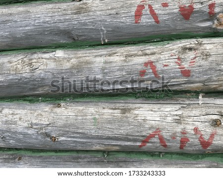background from natural material, old painted wooden texture