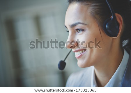 Young customer support representative Royalty-Free Stock Photo #173325065